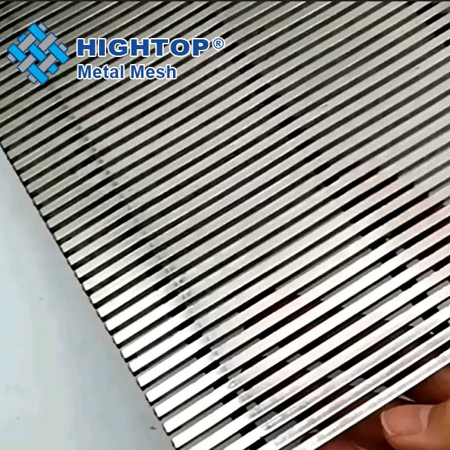  304 316 Stainless Steel Static Wedge Wire Mesh Panels