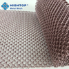 Decorative Art Aluminum Cascade Coil Drapery Metal Mesh Curtain Fabric For Wall