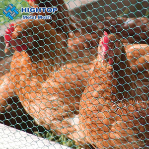 green pvc coated chicken coop hexagonal wire mesh